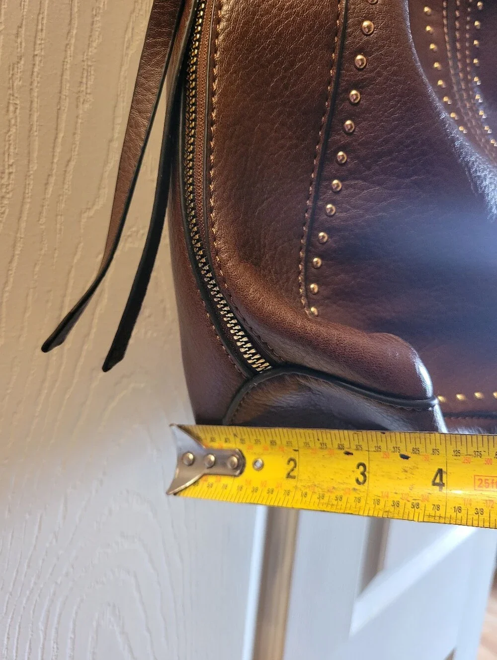 Montana West Shoulder Bag brown with stud details